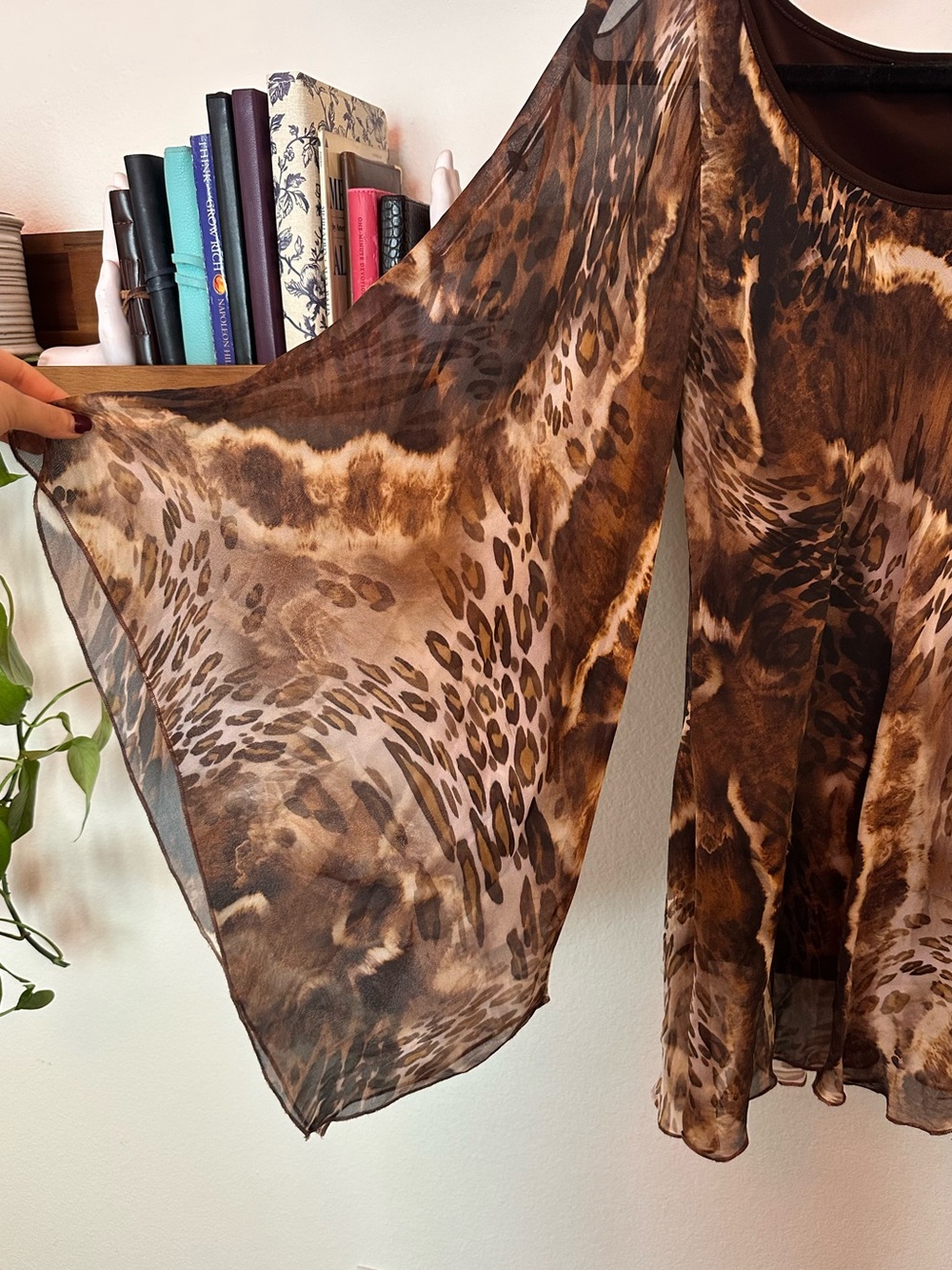 Animal-Print Women’s Top/Mini Dress - Picture 3 of 6